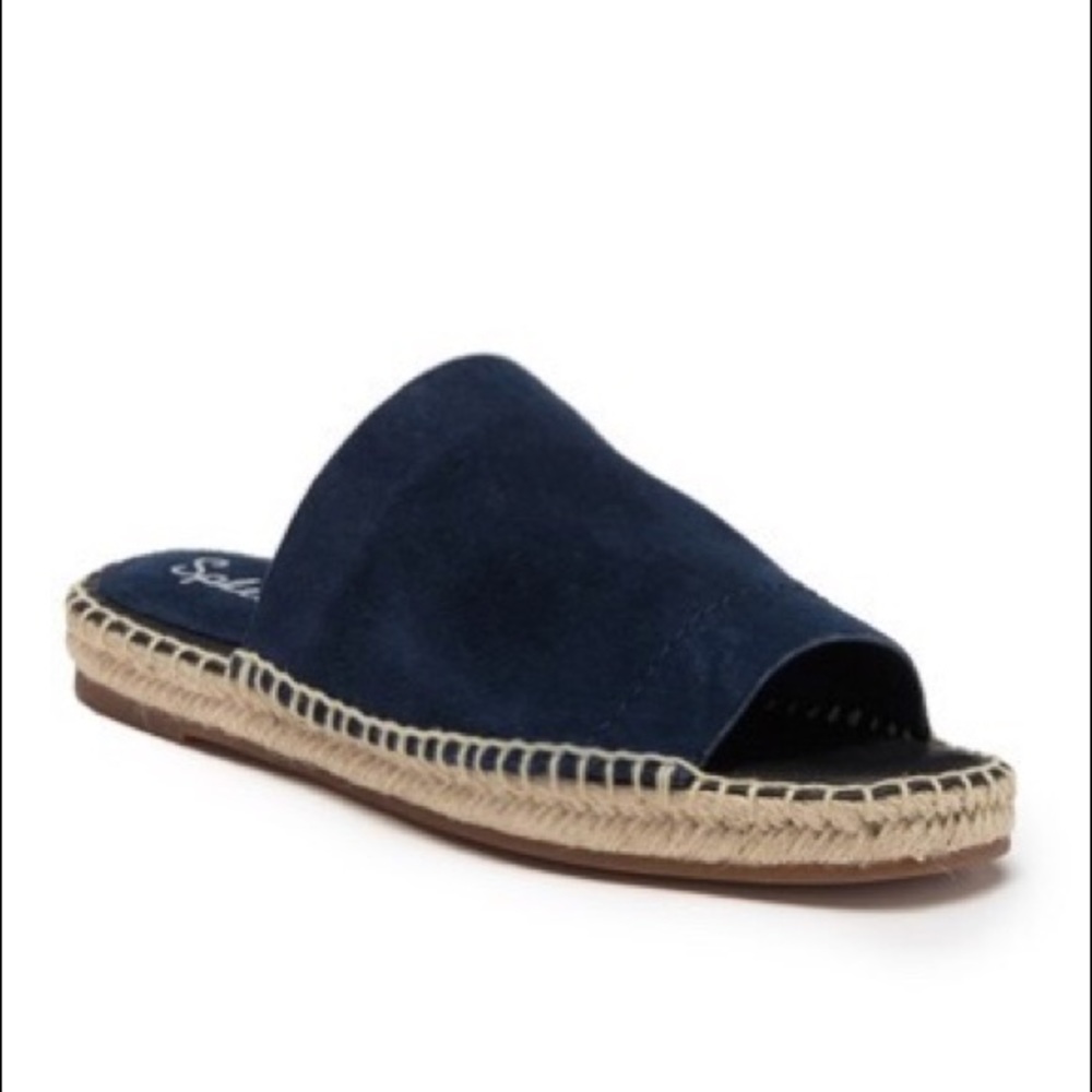 NWOT Anthroplogie Splendid Suede Espadrille Slides